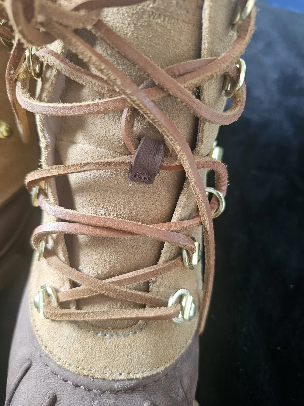 Womens SPERRY  Two-Tone Brown Waterproof Hiking Boots